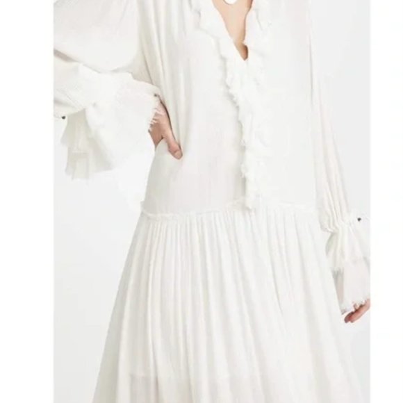 *SOLD*Free People Sweet Darlin Dress in Ivory size small (oversized) slip inside - Picture 2 of 6